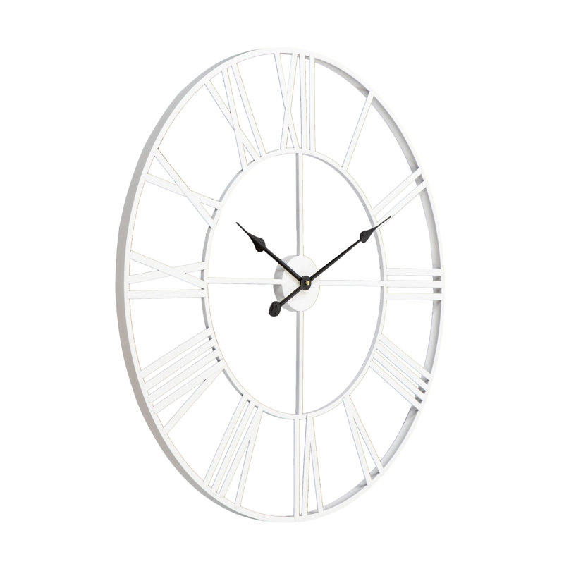 Laurel Foundry Modern Farmhouse Eisenhauer Metal Wall Clock & Reviews